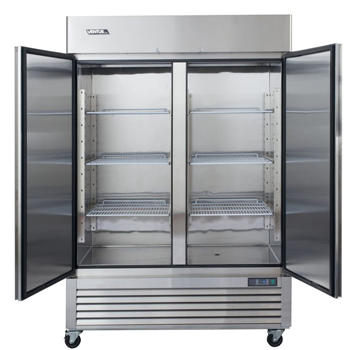 Refrigerador freezer 2 puertas acero inoxidable