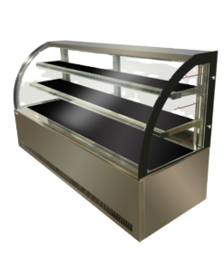 Vitrina pastelera curva 200x75x120cm RAC CHILE