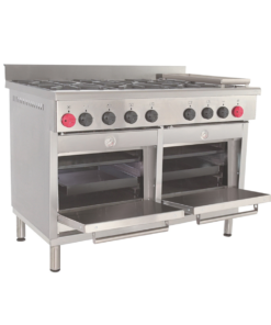 COCINA 6 PLATOS 2 HORNOS CON CHURRASQUERA RAC-CHILE 2