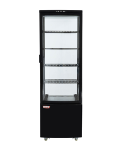 Vitrina pastelera vertical 218 lt negra RAC CHILE