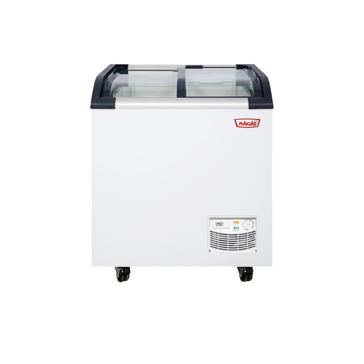 CONGELADOR DUAL TIPO ISLA VIDRIO CURVO DE 163 L RAC CHILE