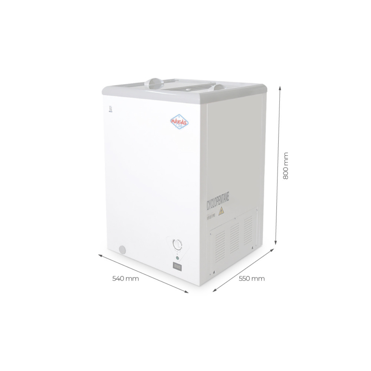 Congelador Dual 100 lts. RAC CHILE 2