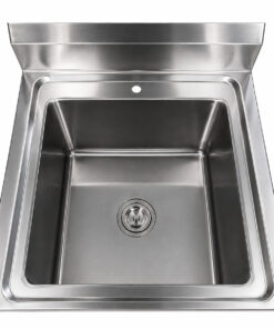 MESÓN 100% ACERO INOXIDABLE CON LAVAFONDOS 60x60x85cm FRENCH STANDARD RAC CHILE
