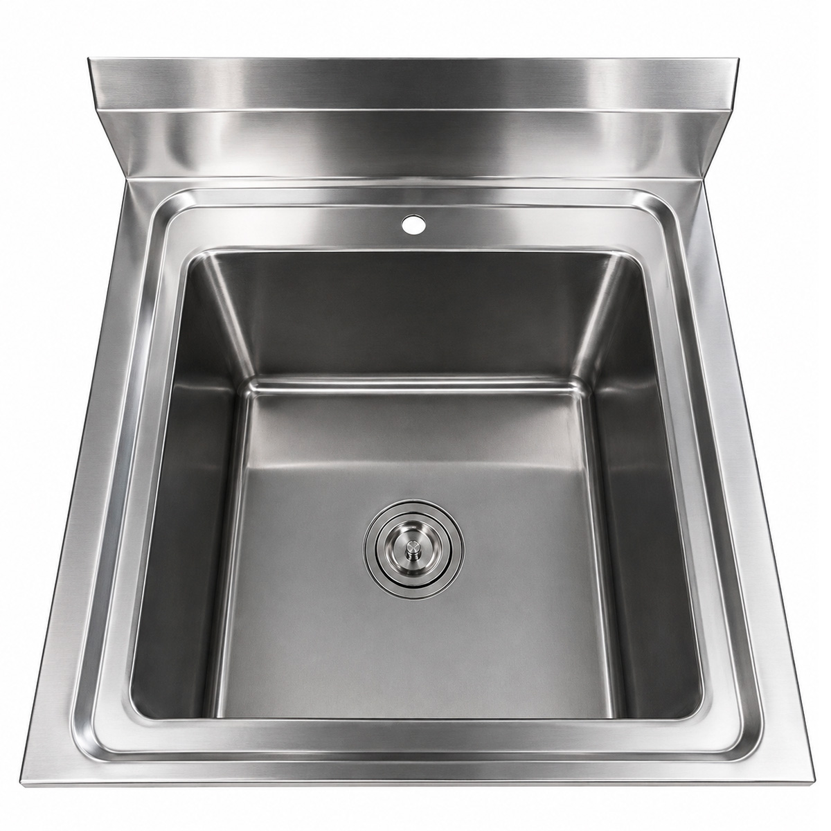 MESÓN 100% ACERO INOXIDABLE CON LAVAFONDOS 60x60x85cm FRENCH STANDARD RAC CHILE
