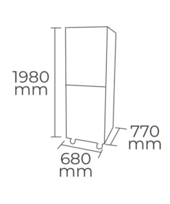 Congelador Acero Inox. 2 puerta 500 lts RAC CHILE 2