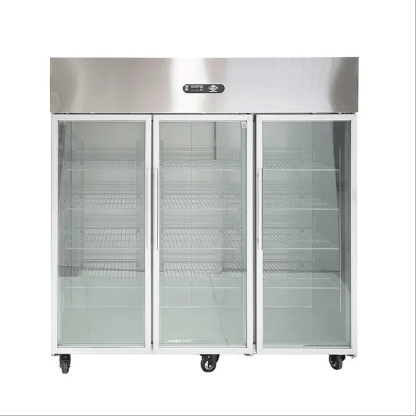 Refrigerador A.I. 3 puertas de vidrio 1500 lt