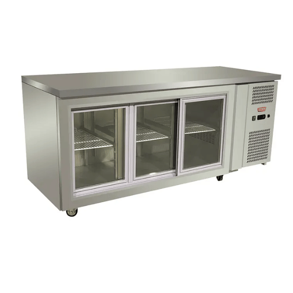 Meson Bajo Refrigerado 3 P. Vidrio / Correderas