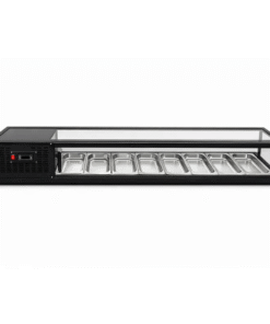Vitrina Sushi Negra Recta 1800 mm rac chile 2