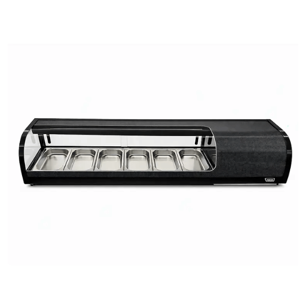 Vitrina Sushi Negra Curva 1529 mm RAC CHILE